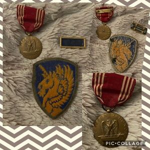 Vintage WWII ARMY Badges